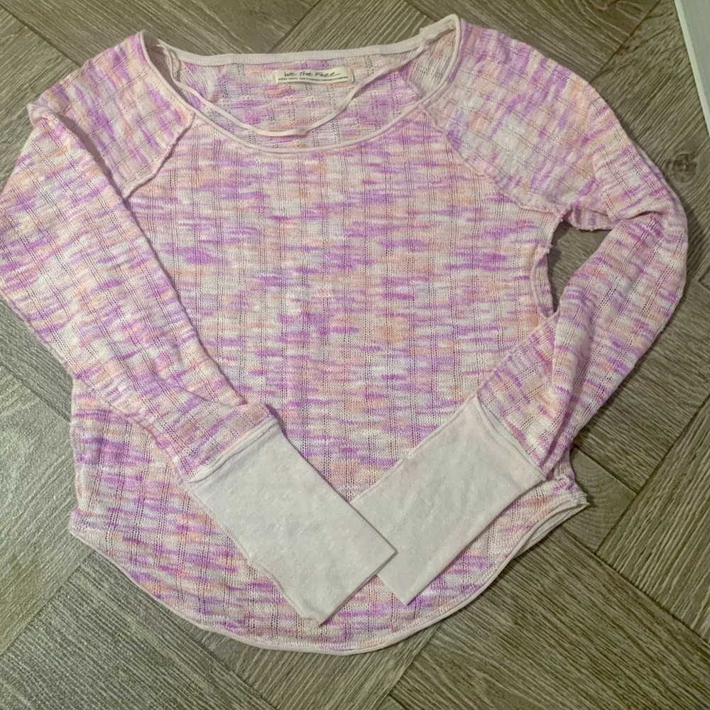 Free people long sleeve knit top